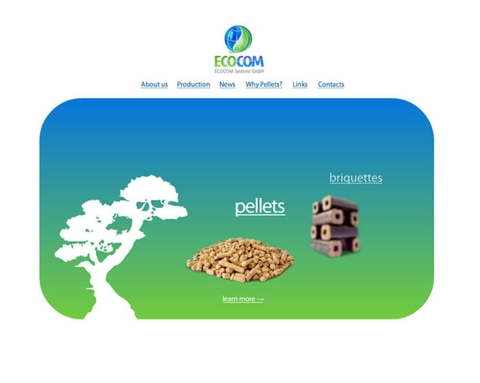 Главная страница компании Ecocom