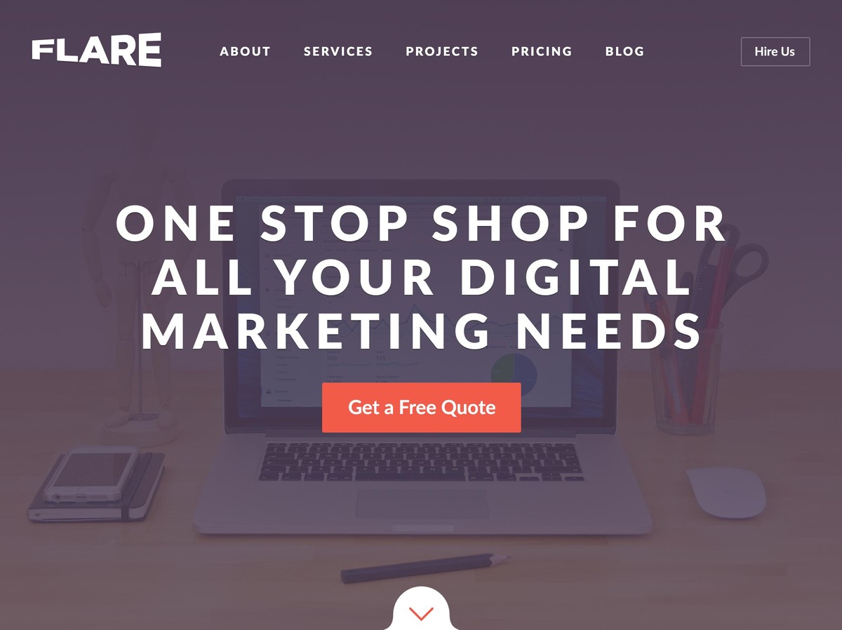 Flare home page
